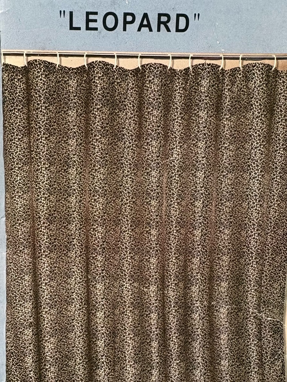 Leopard Print Shower Curtain - Brown 70” Wx 72” L